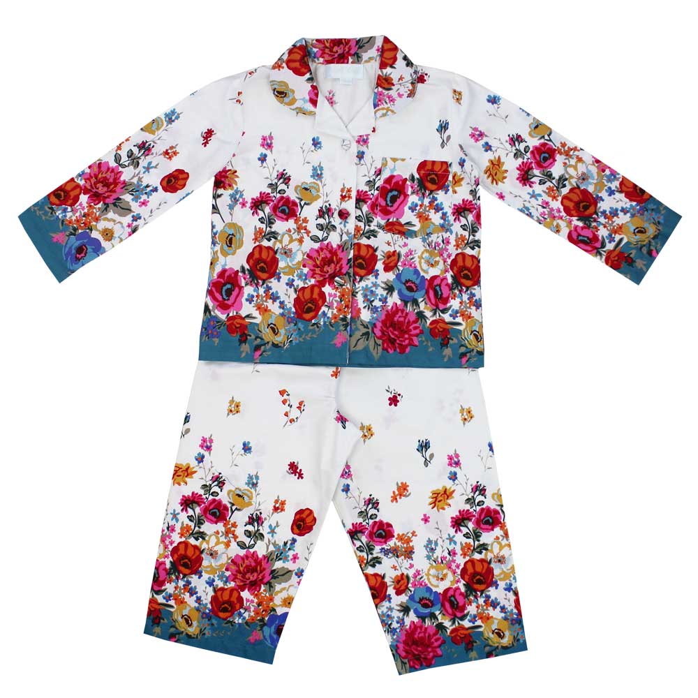 Floral Poppy Long Sleeve Girls Pyjamas Floral Poppy Long Sleeve Girls Pyjamas